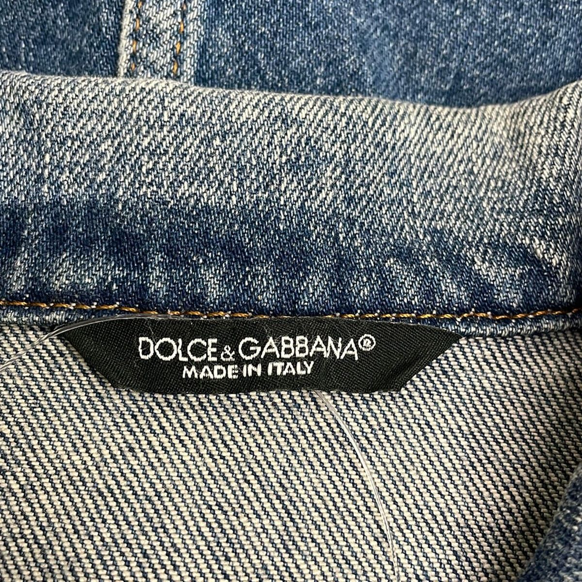 Dolce & Gabbana Jean 36 S Navy Long Sleeve Distressed Spring Autumn Jacket — view 3