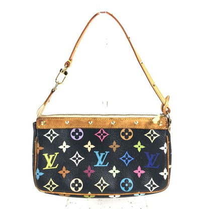 Louis Vuitton Shoulder Bag Pochette Accessoires Monogram Multicolor Canvas Noir Black — view 2