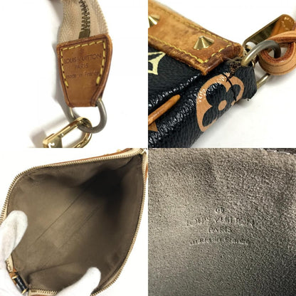 Louis Vuitton Shoulder Bag Pochette Accessoires Monogram Multicolor Canvas Noir Black — view 8