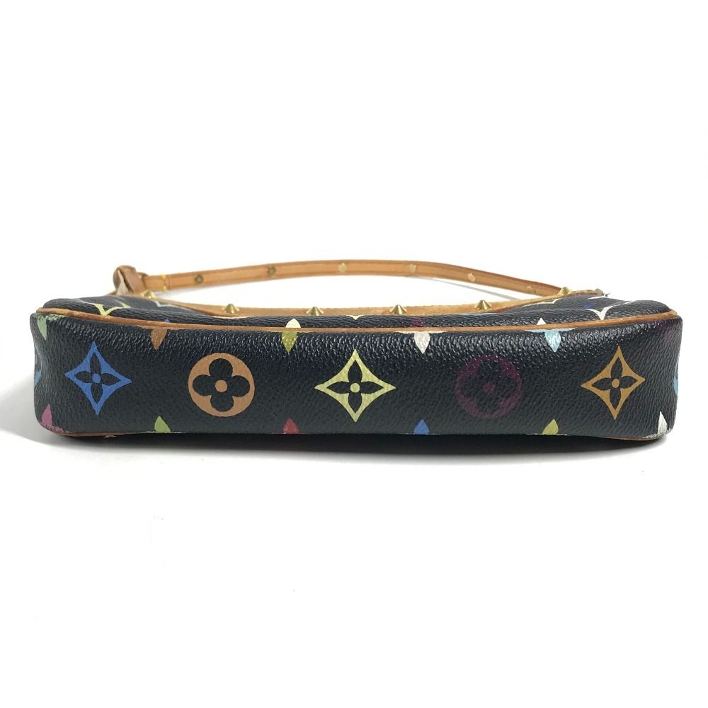 Louis Vuitton Shoulder Bag Pochette Accessoires Monogram Multicolor Canvas Noir Black — view 5