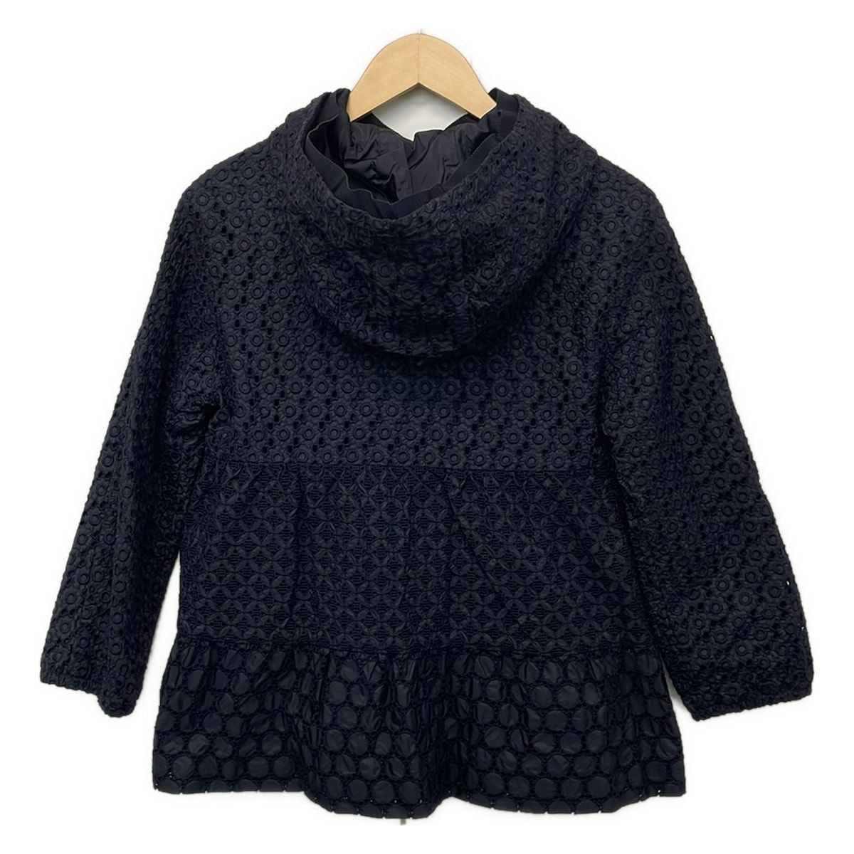 Moncler Jacket 1 S Etain Navy Long Sleeve Lace Zip Up Spring Autumn — view 2