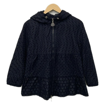 Moncler Jacket 1 S Etain Navy Long Sleeve Lace Zip Up Spring Autumn