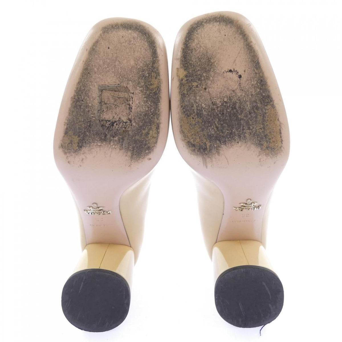Prada Pumps Heel Beige — view 4