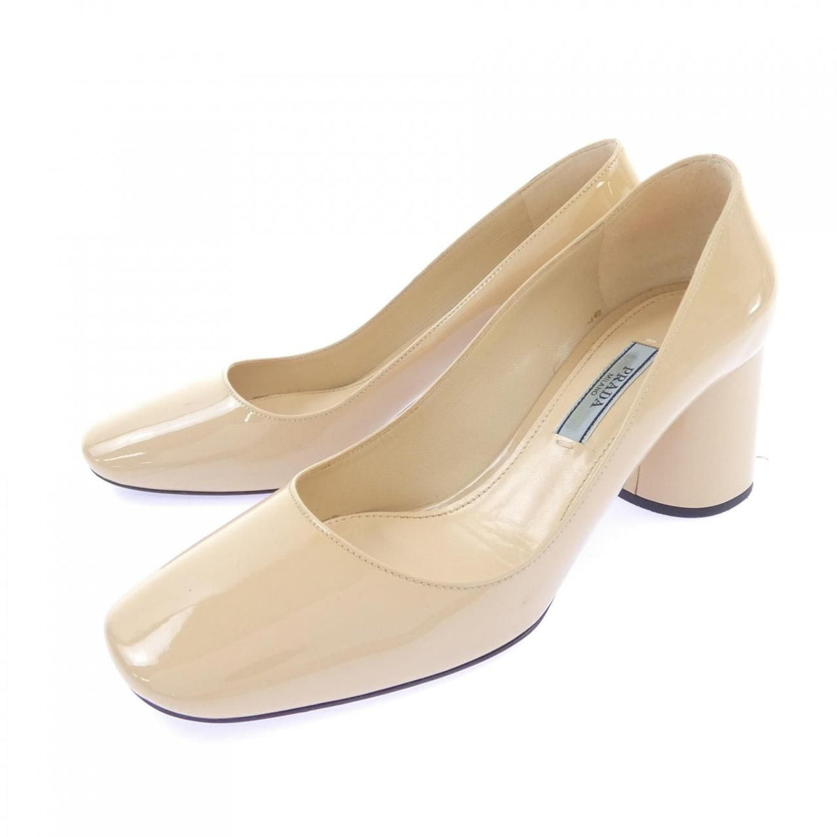 Prada Pumps Heel Beige — view 3