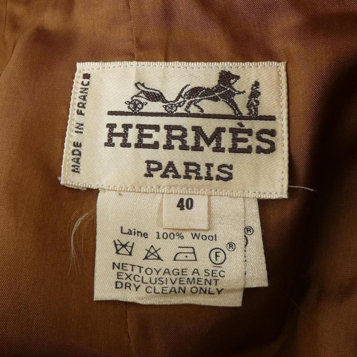Hermes Vintage Back Zip Skirt — view 3