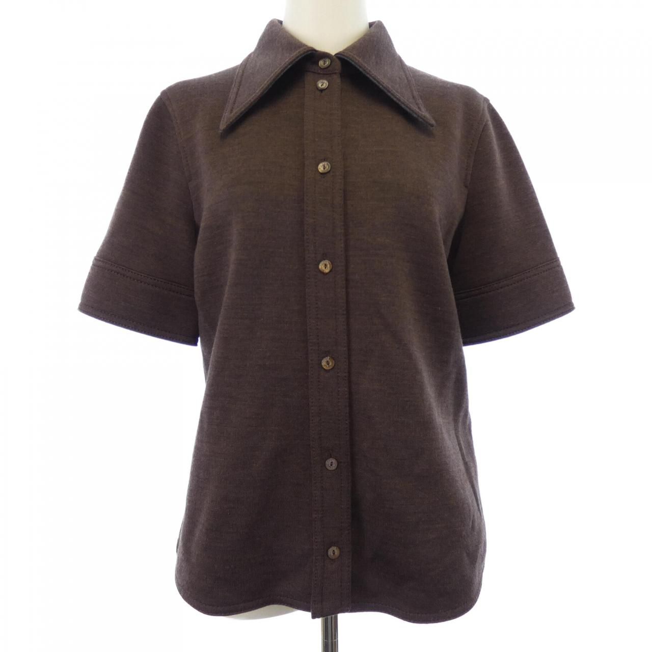 Gucci Short Sleeve Shirt Brown