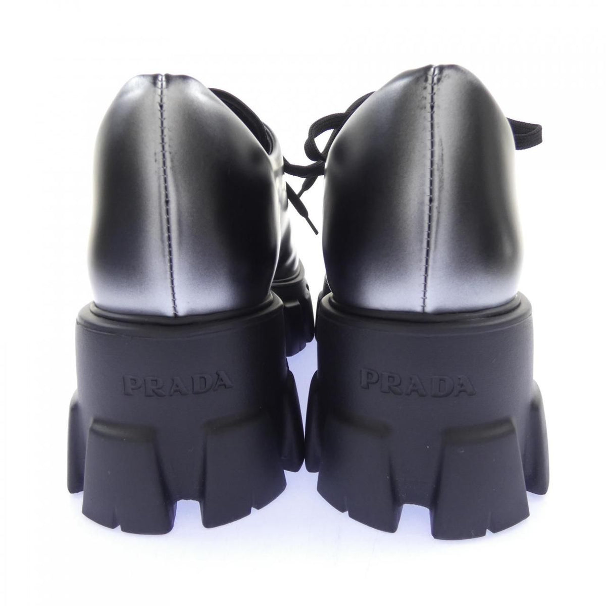 Prada Monolith Lace Up Shoes — view 4