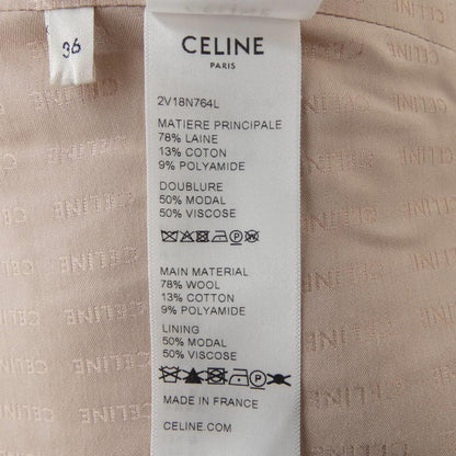 Celine Collarless Jacket Pink — view 3