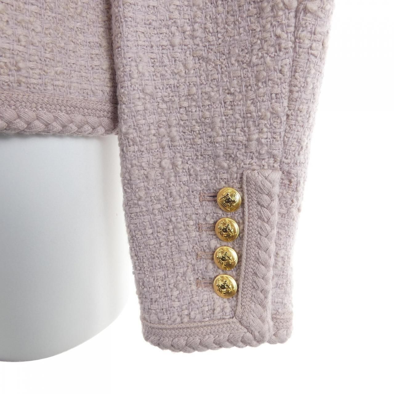 Celine Collarless Jacket Pink — view 6