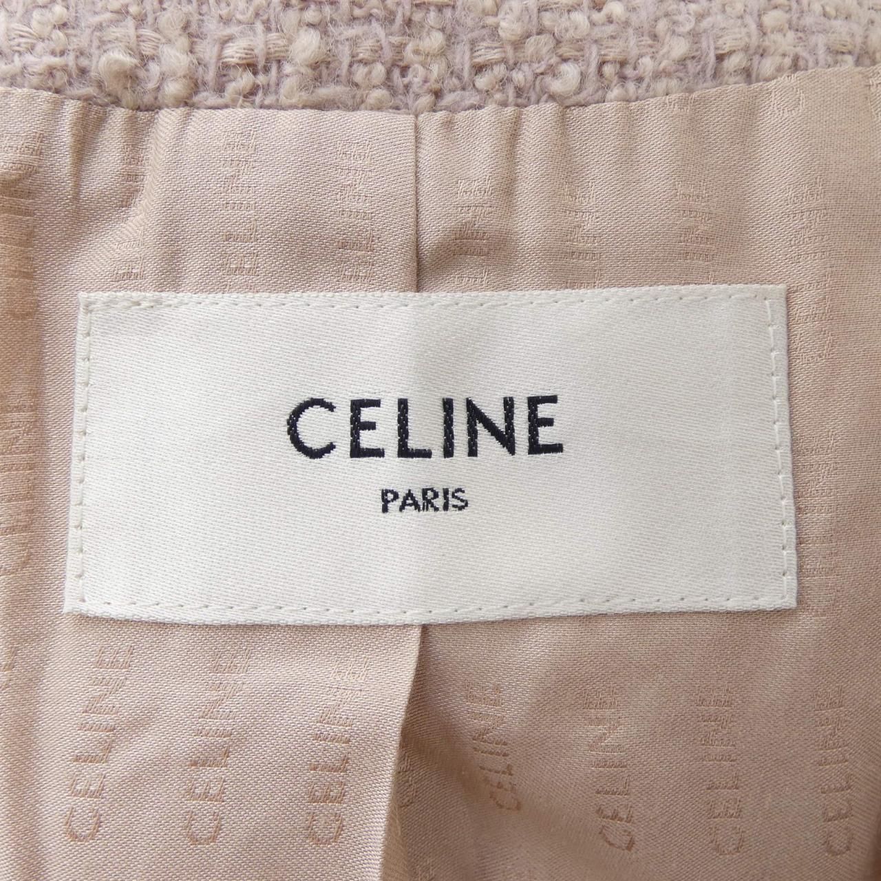 Celine Collarless Jacket Pink — view 4