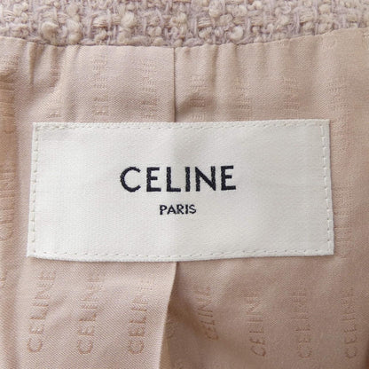 Celine Collarless Jacket Pink — view 4