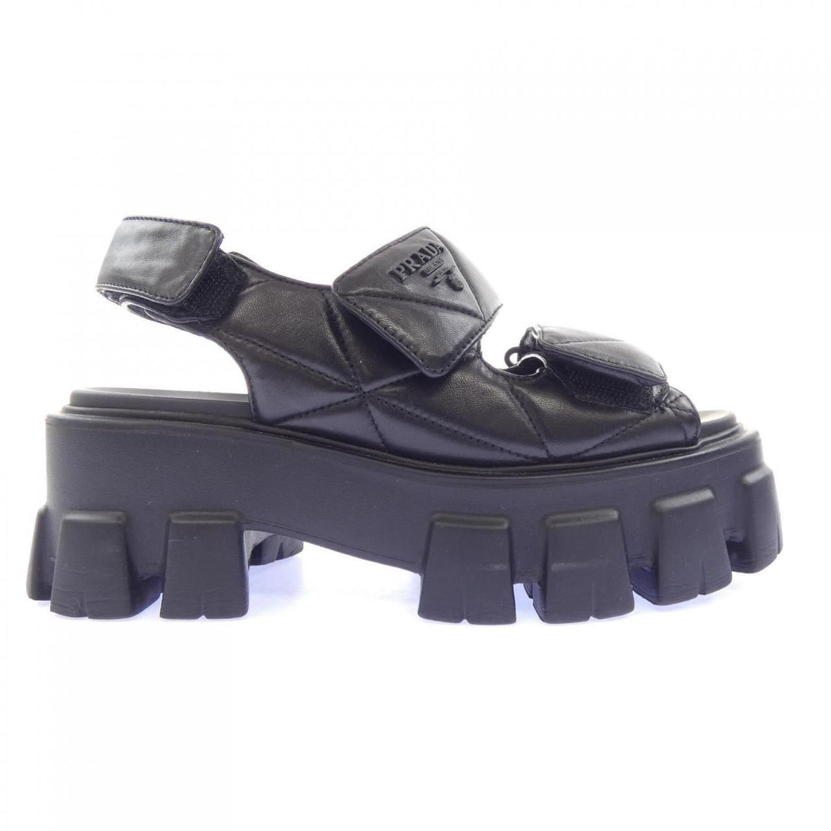 Prada Monolith Sandals Black