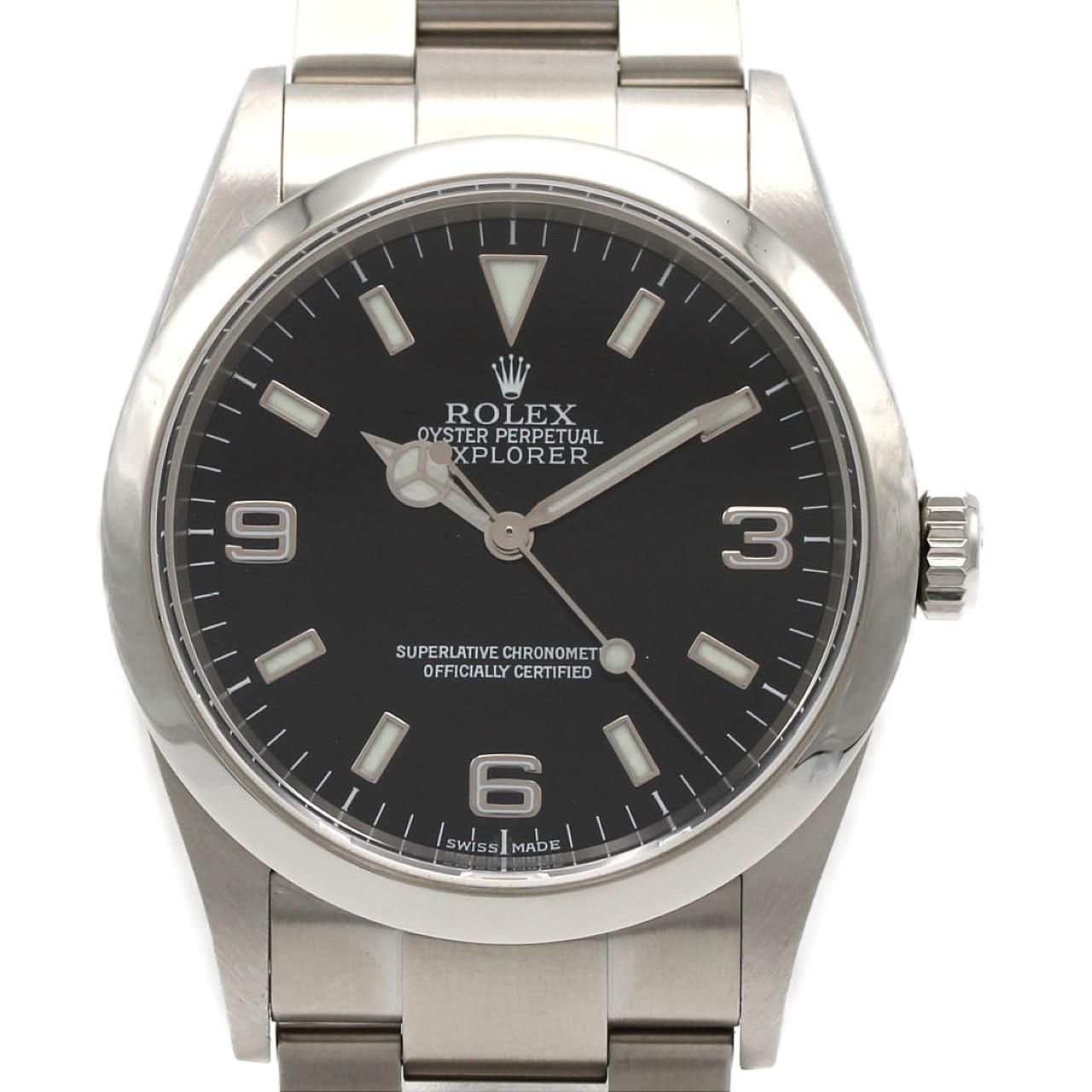 Rolex Explorer I SS Automatic P Number Watch