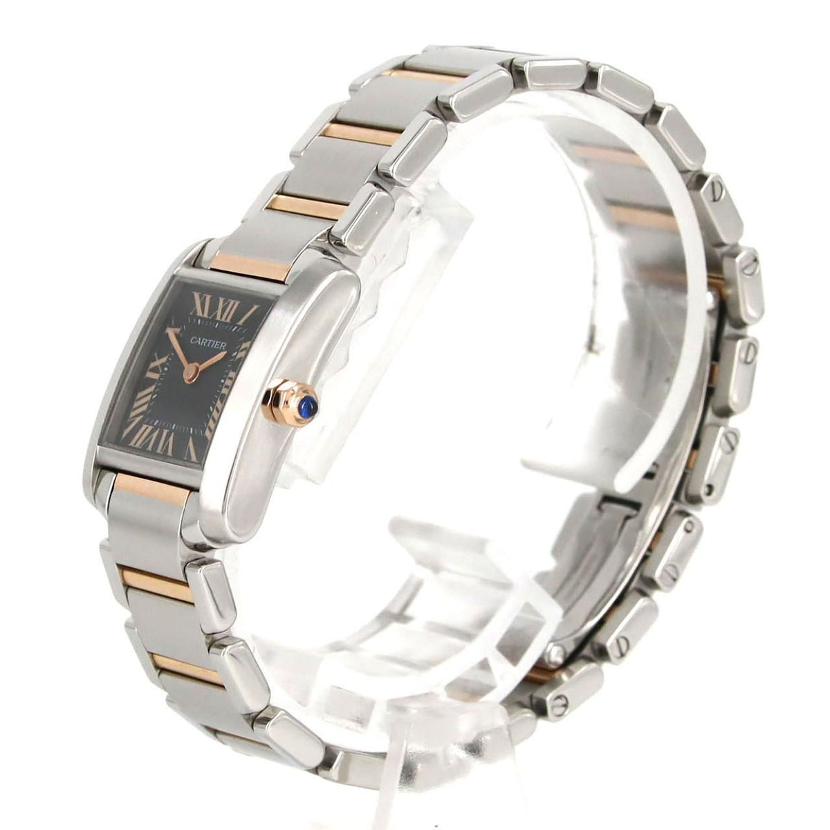 Cartier Tank Francaise SM PG Limited Stainless Steel Pink Gold Quartz Watch — view 2