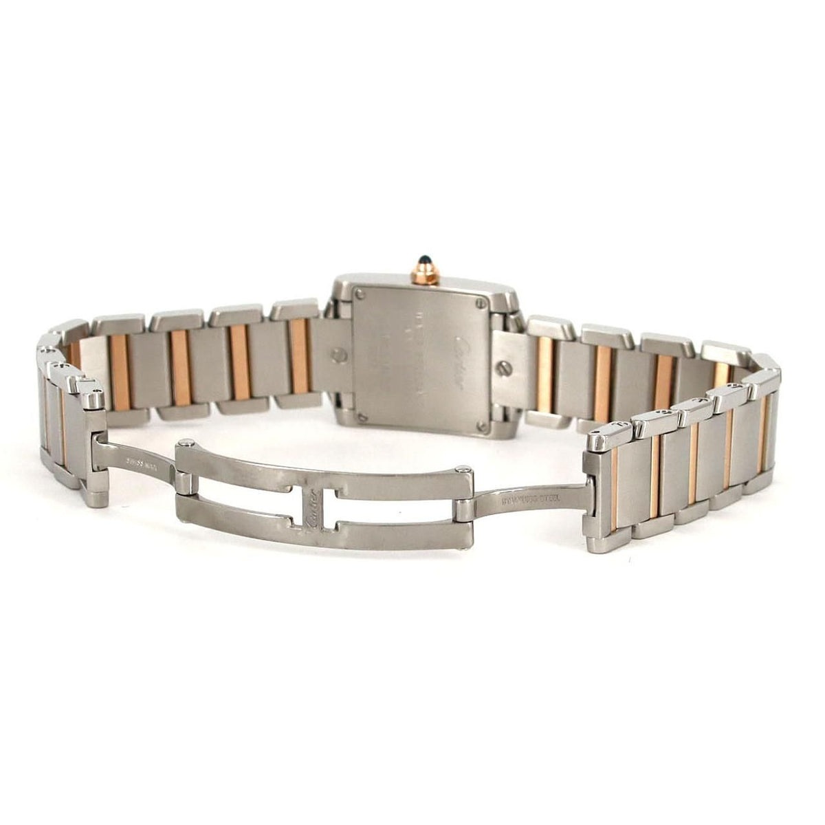 Cartier Tank Francaise SM PG Limited Stainless Steel Pink Gold Quartz Watch — view 6