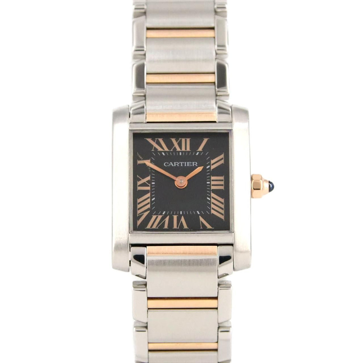 Cartier Tank Francaise SM PG Limited Stainless Steel Pink Gold Quartz Watch
