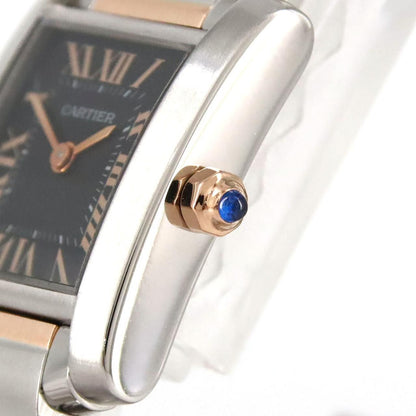 Cartier Tank Francaise SM PG Limited Stainless Steel Pink Gold Quartz Watch — view 4
