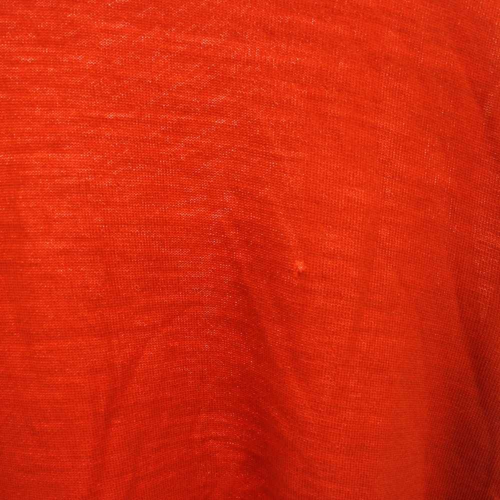 Hermes Knit Top Lightweight Turtleneck Wool la Orange HN Sweater — view 3
