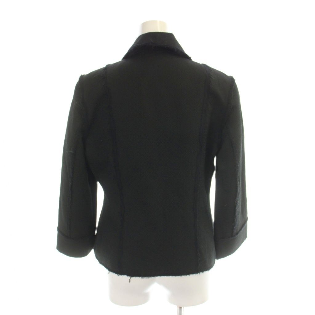 Fendi Jacket Wool Black Collared 3/4 Sleeves AP — view 2