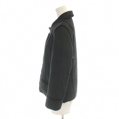 Fendi Jacket Wool Black Collared 3/4 Sleeves AP — view 3