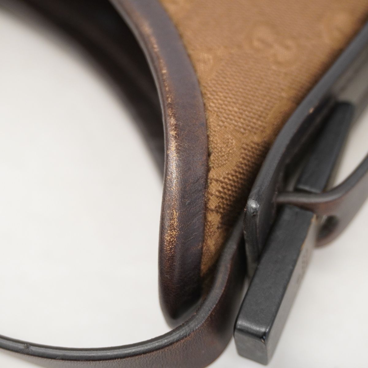 Gucci Shoulder Bag GG Canvas Brown Silver — view 7
