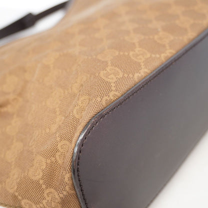 Gucci Shoulder Bag GG Canvas Brown Silver — view 8