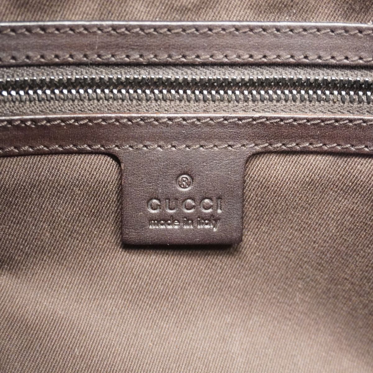 Gucci Shoulder Bag GG Canvas Brown Silver — view 5