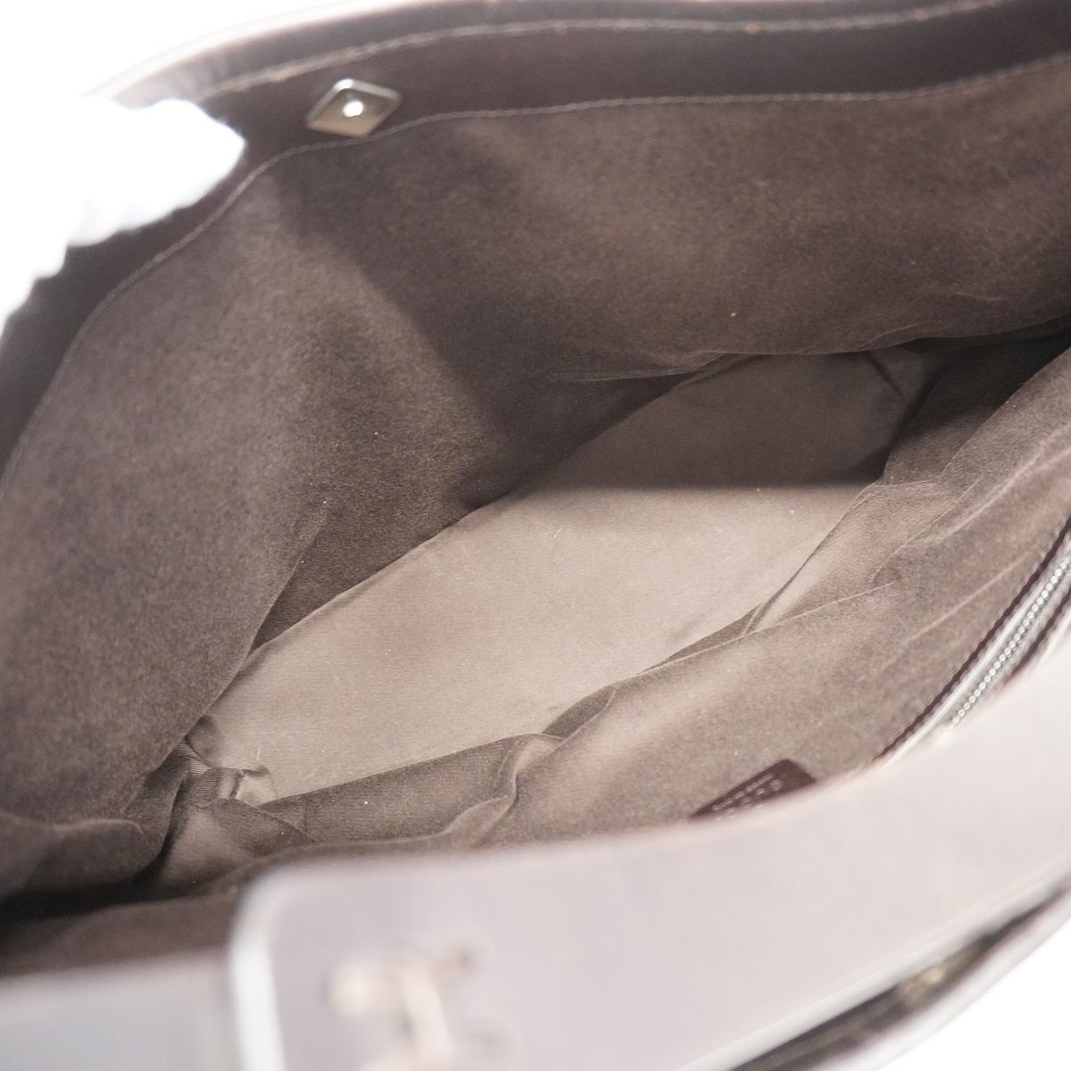 Gucci Shoulder Bag GG Canvas Brown Silver — view 4