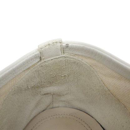 Celine Soft Leather Lace Up Booties White Boot 36.5 — view 4