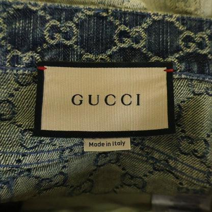 Gucci GG Denim Mini Skirt Cotton Total Pattern Blue — view 6