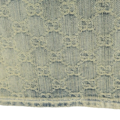 Gucci GG Denim Mini Skirt Cotton Total Pattern Blue — view 5
