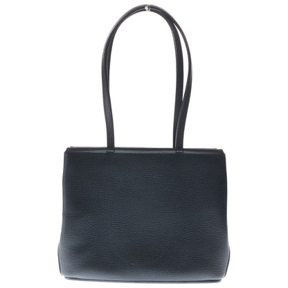 Loewe Log Leather Tote Bag Black — view 2