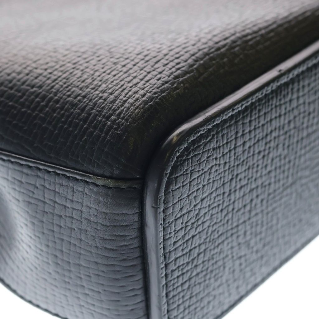Loewe Log Leather Tote Bag Black — view 6