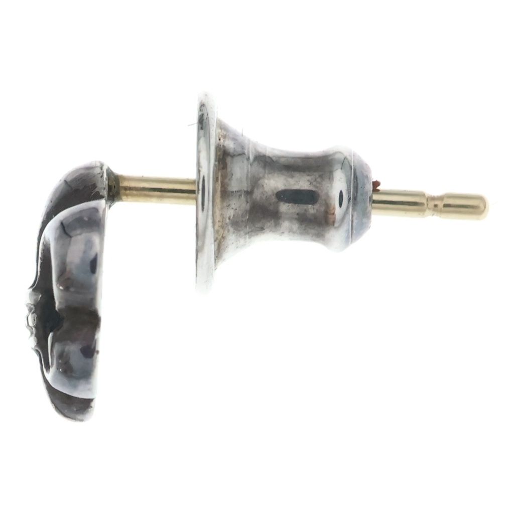 Chrome Hearts CO BS Flr BS Flare Stud Earrings Silver — view 4