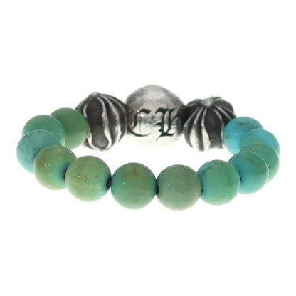 Chrome Hearts Bead Ring Turquoise Blue Silver — view 2