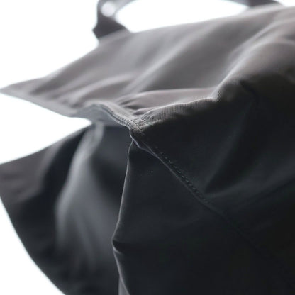 Prada Tote Bag Tessuto Black Nylon Leather Silver — view 5