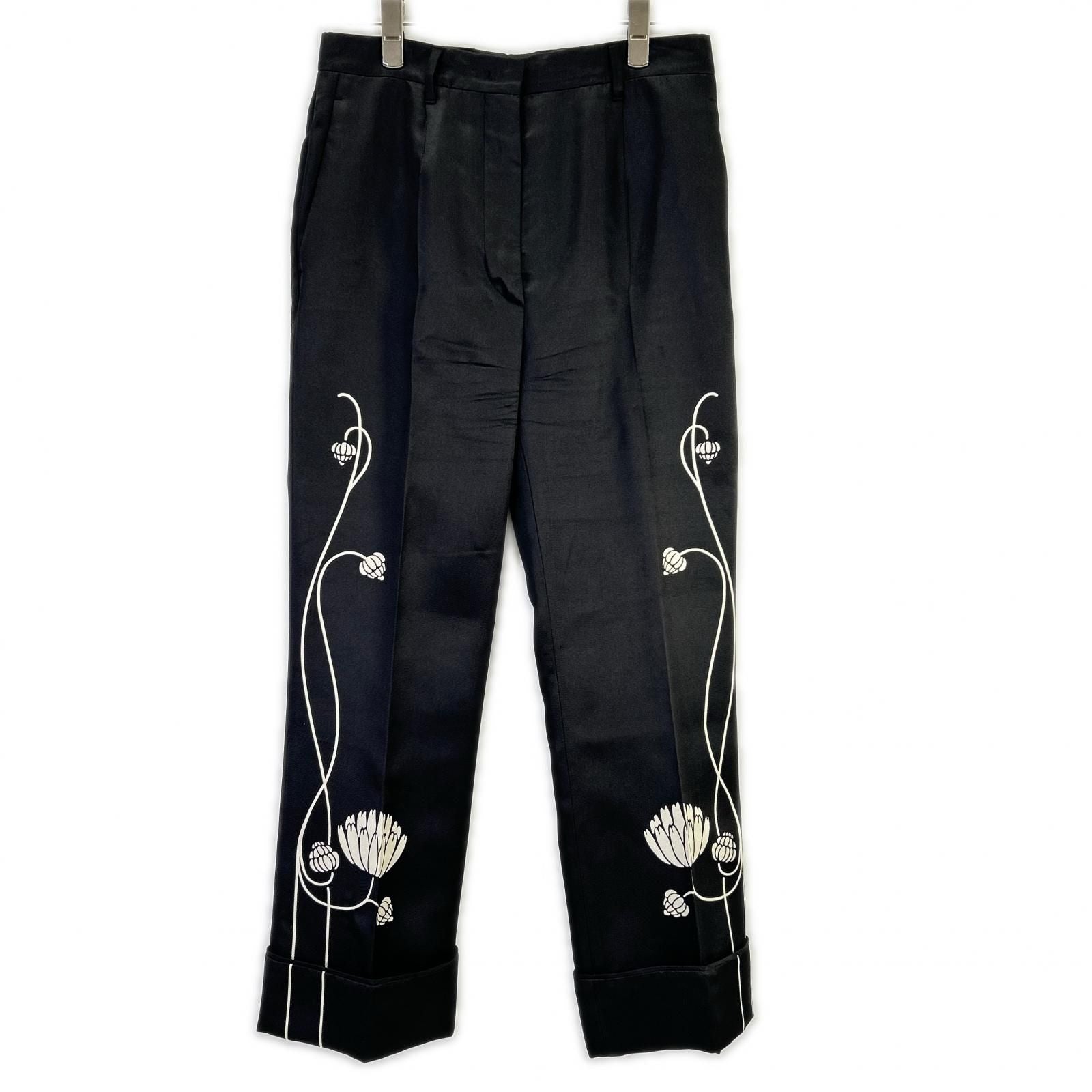 Prada Water Lilies Printed Silk Pajamas Jeans