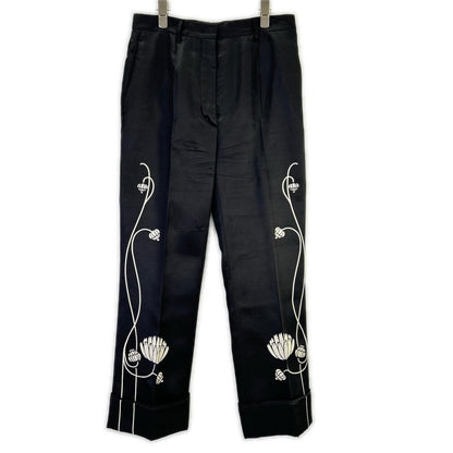 Prada Water Lilies Printed Silk Pajamas Jeans
