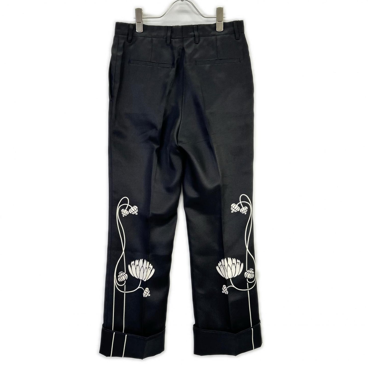 Prada Water Lilies Printed Silk Pajamas Jeans — view 2