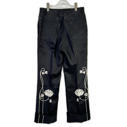Prada Water Lilies Printed Silk Pajamas Jeans — view 2