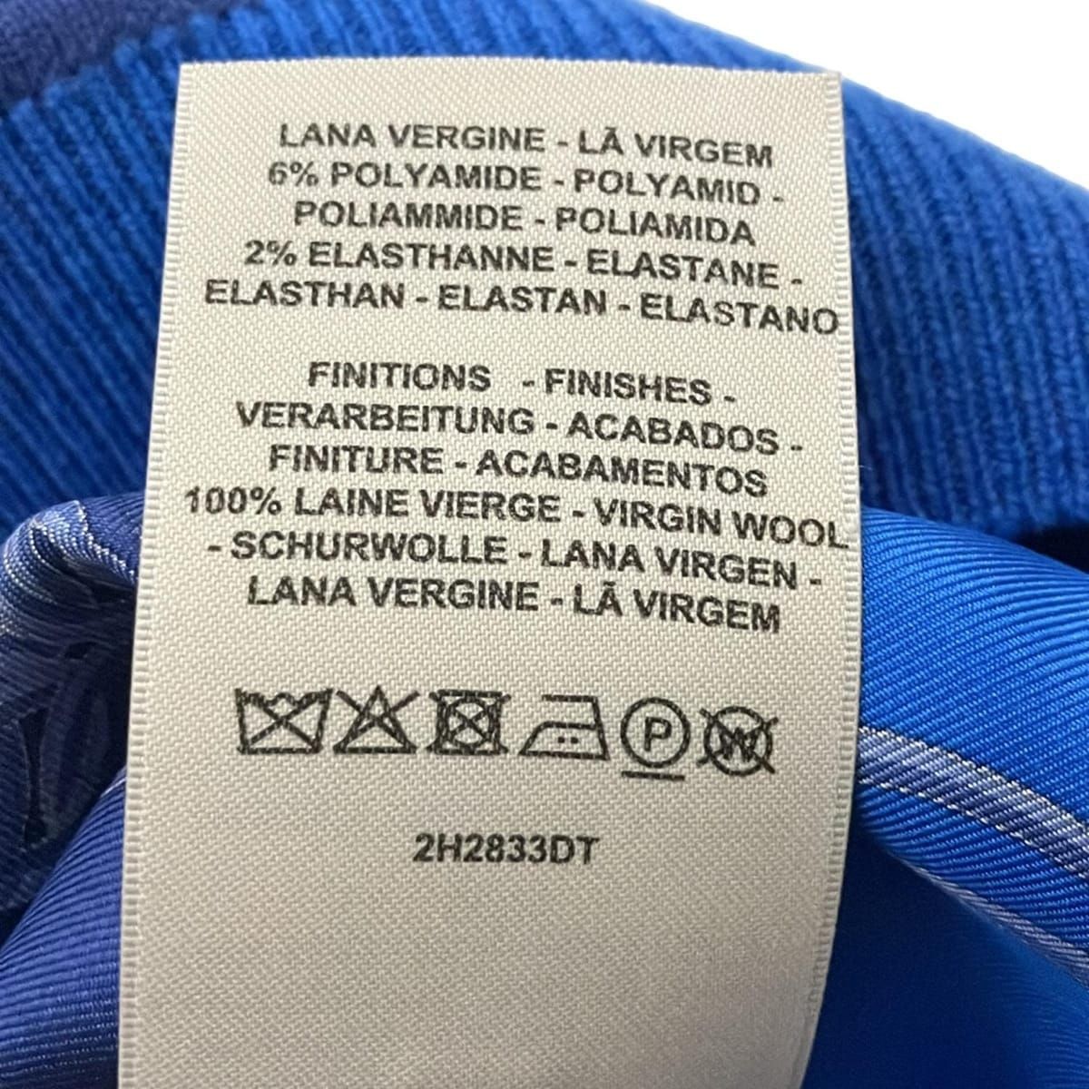 Hermes Short Sleeve Sweater 34 S Blue Crew Neck Silk — view 5