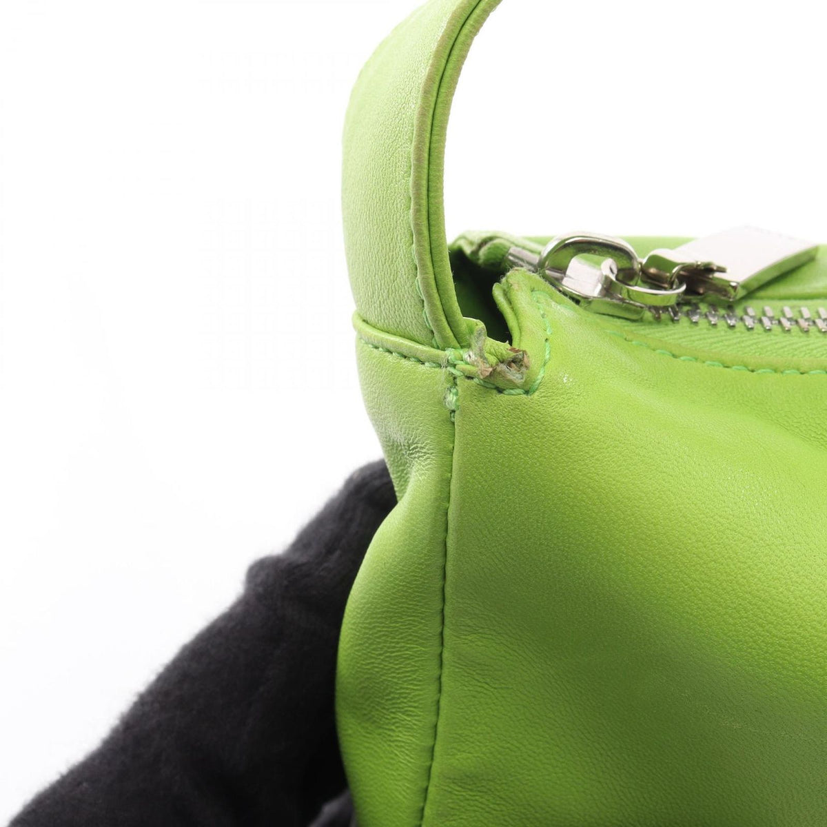 Celine Handbag Leather Green — view 8