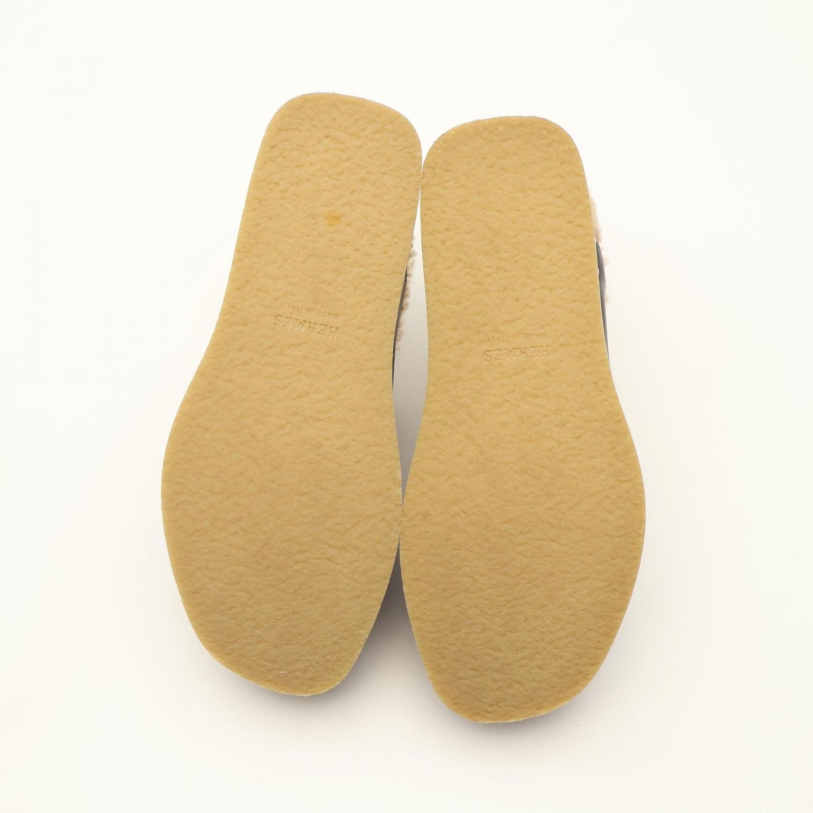 Hermes Mules Earth Shearling — view 4