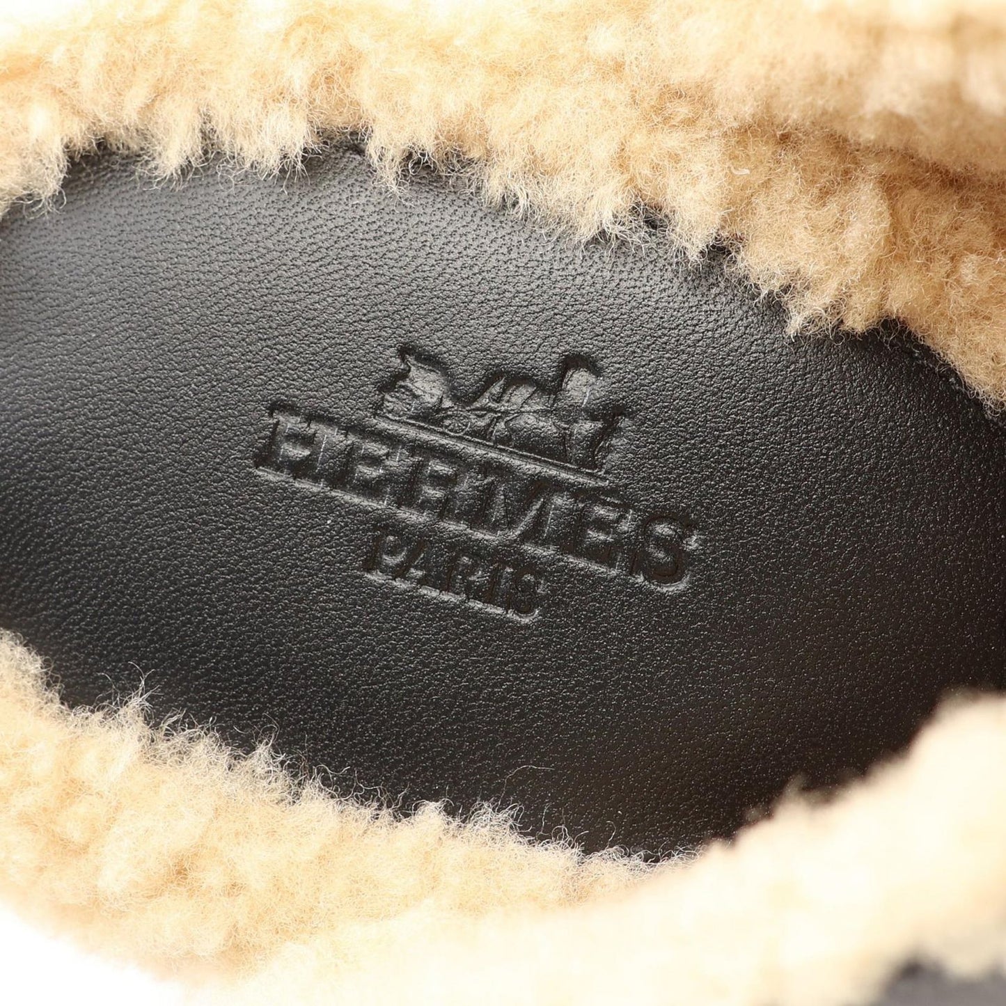 Hermes Mules Earth Shearling — view 5
