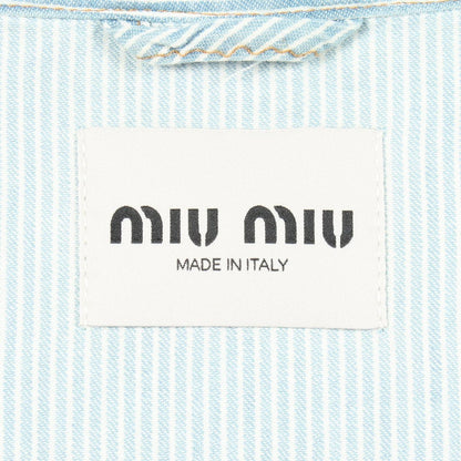 Miu Miu Logo Stripe Jacket — view 3