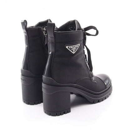 Prada Boots Re-Nylon Triangle Logo Lace Up Nylon Leather — view 2