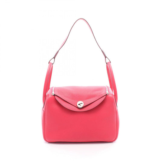 Hermes Shoulder Bag Lindy 30 Rose Leather