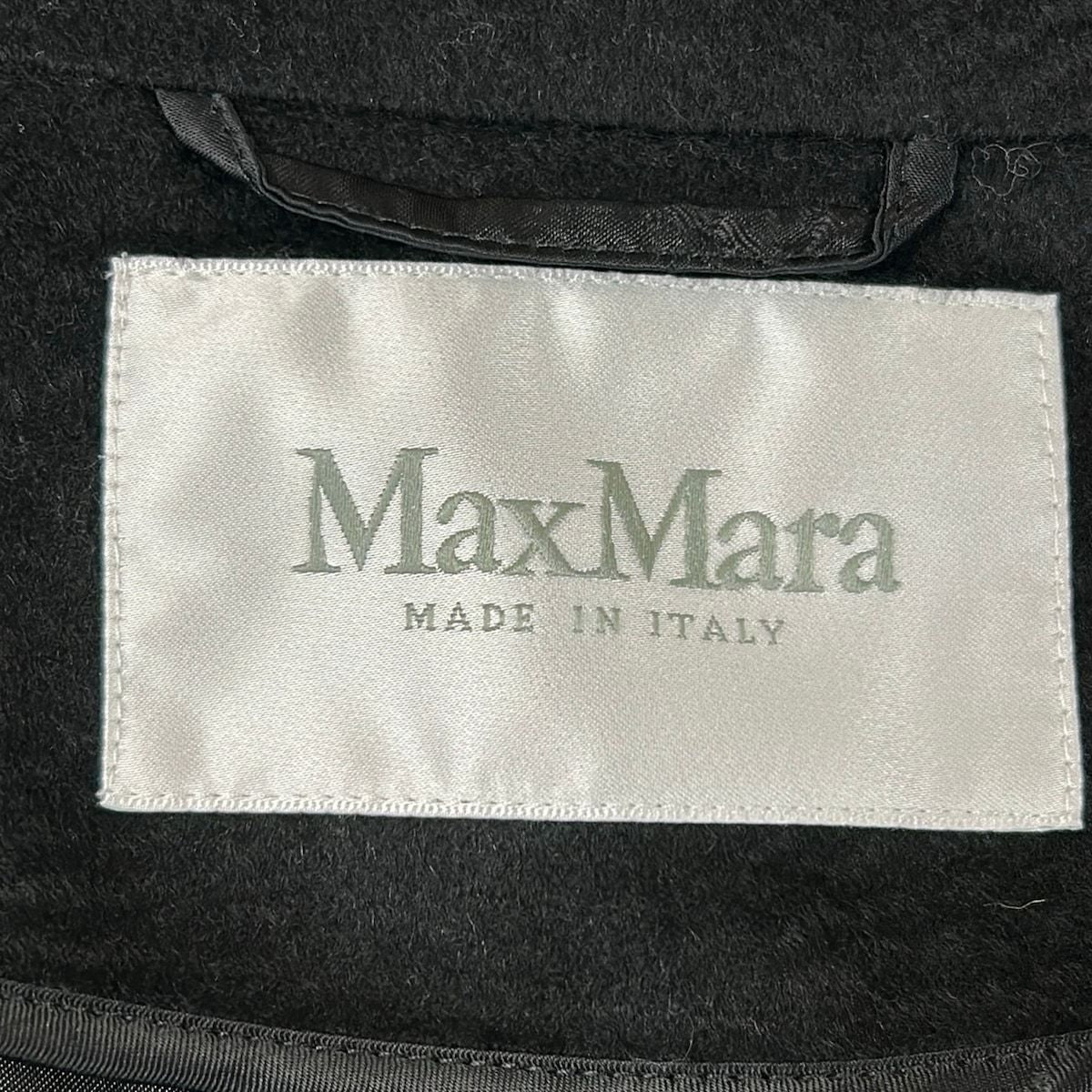 Max Mara Coat 34 XS Manuela Black Long Sleeve Length Winter — view 3