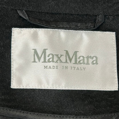 Max Mara Coat 34 XS Manuela Black Long Sleeve Length Winter — view 3