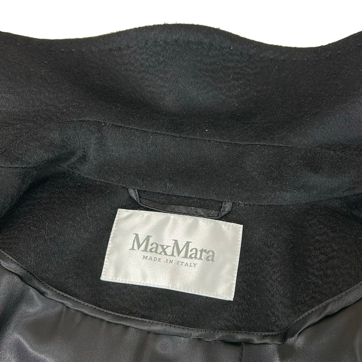 Max Mara Coat 34 XS Manuela Black Long Sleeve Length Winter — view 7